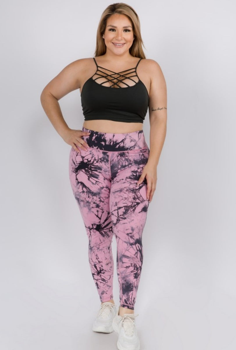 Pink Cloud Tie Dye Leggings – Excuse My Sweat