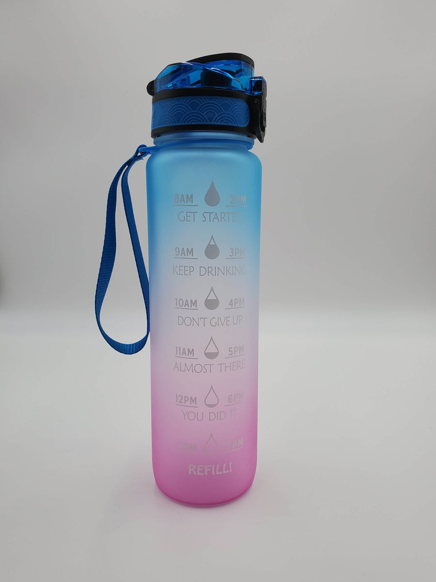 Motivational Water Bottle – Excuse My Sweat